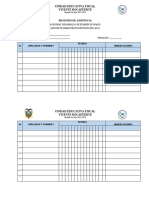 Registro de Asistencia Asesorías Desarrollo Examen de Grado