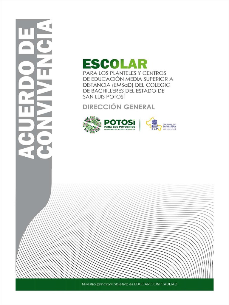 Acuerdo de Convivencia Escolar 2022 | PDF | México | Estado (política)