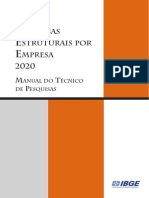 Esquisas Struturais POR Mpresa: Anual DO Écnico DE Esquisas