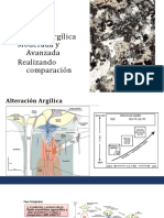 Alteración Argílica Móderada y Avanzada Realizandó Cómparación
