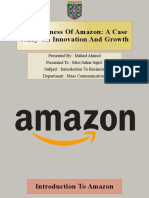 The Business of Amazon: A Case Study On Innovation and Growth