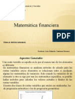 Rentas variables progresión aritmética y geométrica