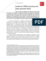 Como Engordei Na URSS À Procura de Quem Passasse Fome