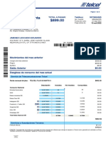 Estado de Cuenta $899.00: Movimientos Del Mes Anterior Total