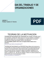 Psicologia Del Trabajo Y de Las Organizaciones: Unidad 5 Profesor Gustavo D. Faranna