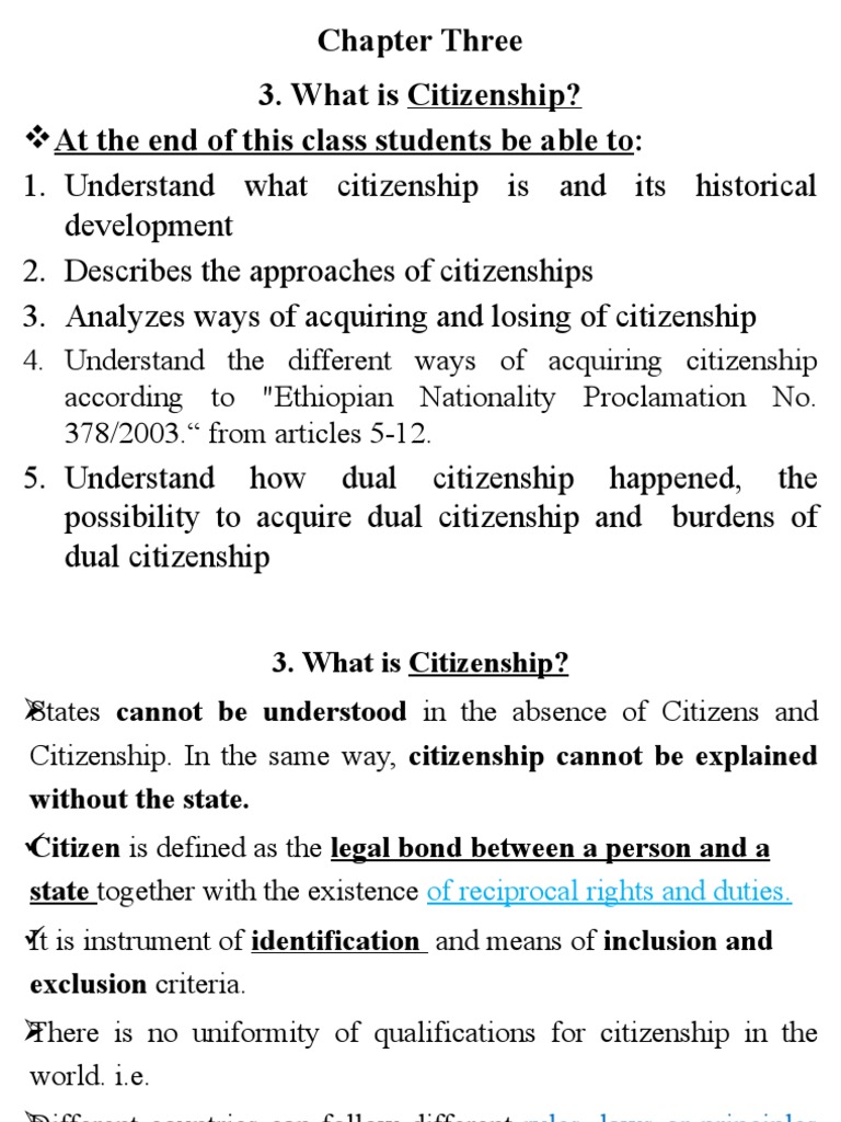 Introductin To Civics and Ethics LART 1001 Chapter Three | PDF ...