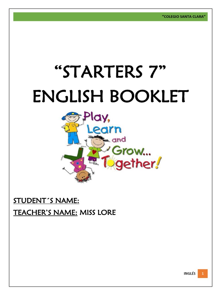 Booklet Starters 7 | PDF | Linguistics