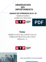 Observación DEL Comportamiento: Unidad de Aprendizaje #03