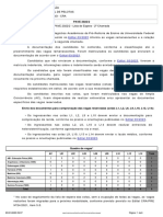 PAVE 2022/2 - Lista de espera 2a chamada