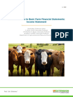 An Introduction To Basic Farm Financial Statements: Income Statement