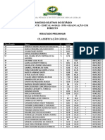 ESTAGIO - Resultado Preliminar - Direito Pós-Graduação - PSS - 2022 - Belo - Horizonte