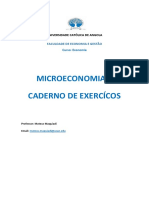 Microeconomia II - Custos e Funções de Produção