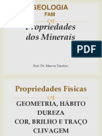 Propriedades Físicas Minerais