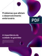 Problemas Que Afetam o Desenvolvimento Embrionário