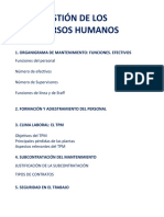 Gestion de Los Recursos Humanos