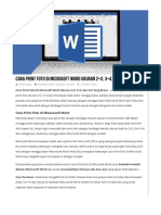 Cara Print Foto Di Microsoft Word Ukuran 2x3, 3x4, Dan 4x6 Yang Benar