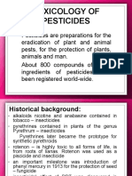 Toxicology of Pesticdes