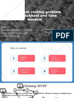 Mix Vehicle Routing Problem With Backhaul and Time Window