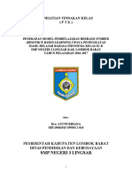 Penelitian Tindakan Kelas (PTK) : SMP Negeri 3 Lingsar