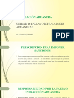 Legislación Aduanera: Unidad 18 Faltas O Infracciones Aduaneras