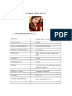 Curriculum Vitae: 1. Antecedentes Personales