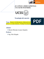 Tecnología Del Concreto: Universidad Católica Sedes Sapientiae - Facultad de Ingeniería