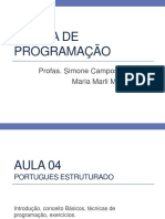 PA - 1DS - Aula4 - Português Estruturado