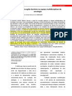 O Papel Do Cirurgião Dentista Na Equipe Multidisciplinar de Oncologia