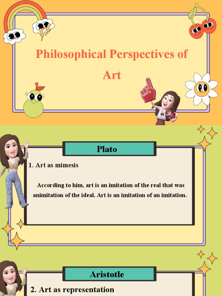 Visual representation of philosophical perspectives of art