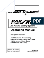 PAK MASTER 50 Plasma Cutter Manual