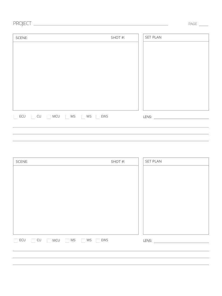 A4 Storyboard Template 2Panel Portrait StudioBinder (6) PDF