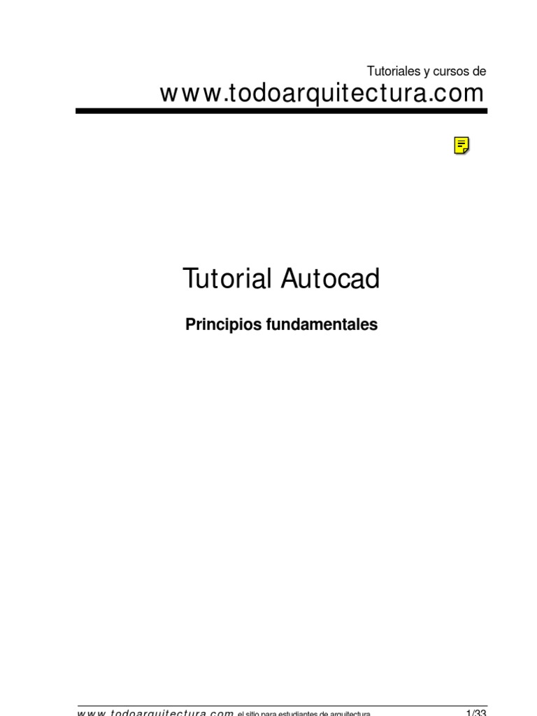 Tutorial de Autocad Basico 2D | PDF