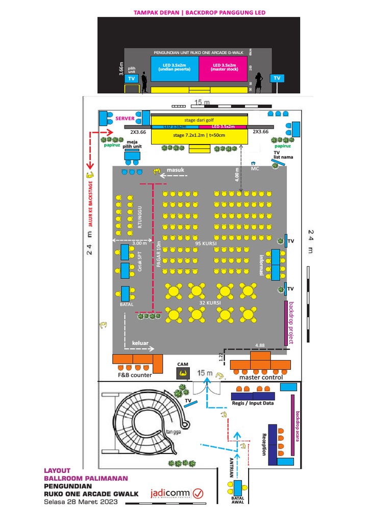 Layout Pengundian Ruko One Arcade | PDF