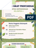 Profesi Kependidikan Kelompok 5 (Sasaran Sikap Profesional)