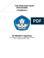 6.2.1 Catatan Penilaian Sikap Kerjasama (Pramuka)