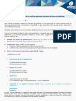 Resolviendo Un Conflicto Aplicando El Proceso de Toma de Decisiones