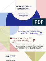 The Real Estate Profession: BIE1007 (2022/2023) Abdul Ghani Sarip