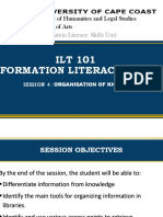 Session 4 - ORGANISATION OF KNOWLEDGE (Compatibility Mode)