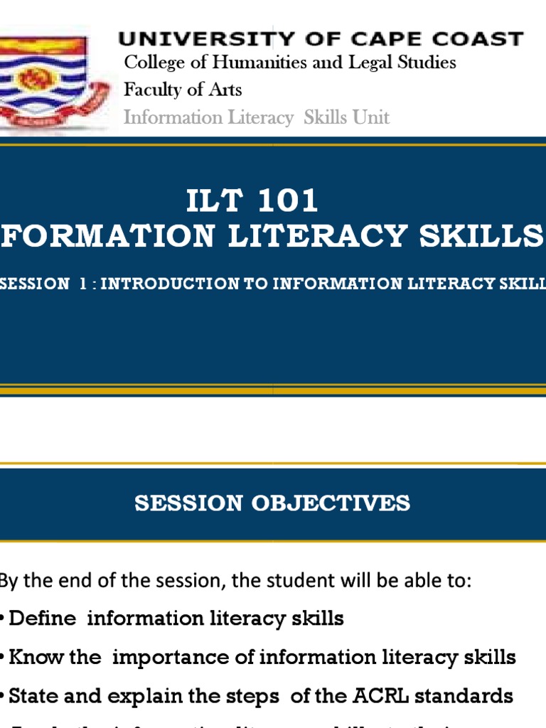 Introduction to Information Literacy Skills | PDF | Information ...