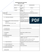 Demonstration Teaching March 27, 2023: School Level Teacher Learning Area Time & Date Quarter Duration I.Objectives