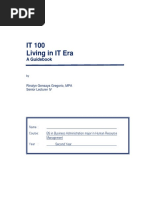 IT 100 Living in IT Era: A Guidebook