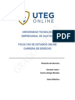 Universidad Tecnológica Empresarial de Guayaquil: Filosofía Del Derecho