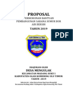 Proposal Pembangunan Sarana Sumur Bor 2019