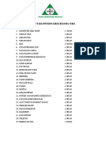 Daftar Inventaris Ruang Uks 2021