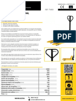 Transpaleta Manual Rodillos Dobles: REF. TM80