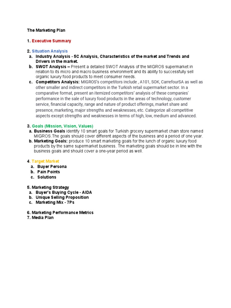 The Marketing Plan Outline | PDF