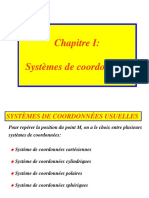 Chapitre I: Systèmes de Coordonnées