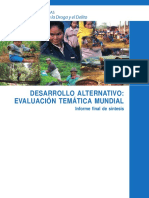 Desarrollo Alternativo: Evaluación Temática Mundial: Informe Final de Síntesis