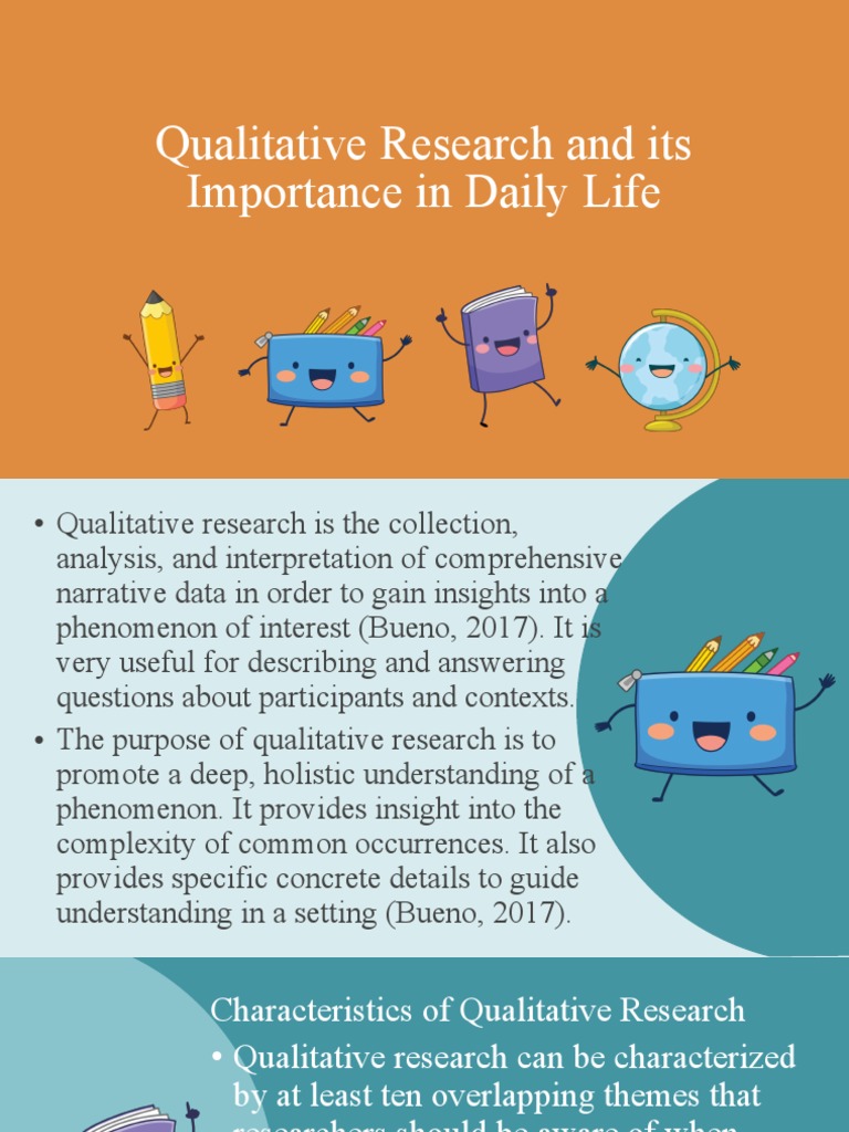 qualitative research and its importance in daily life pdf