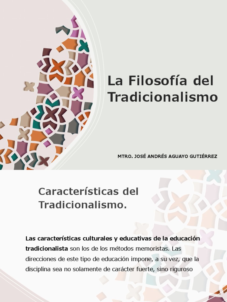 Características del Tradicionalismo Educativo | PDF | Science | Teocracia